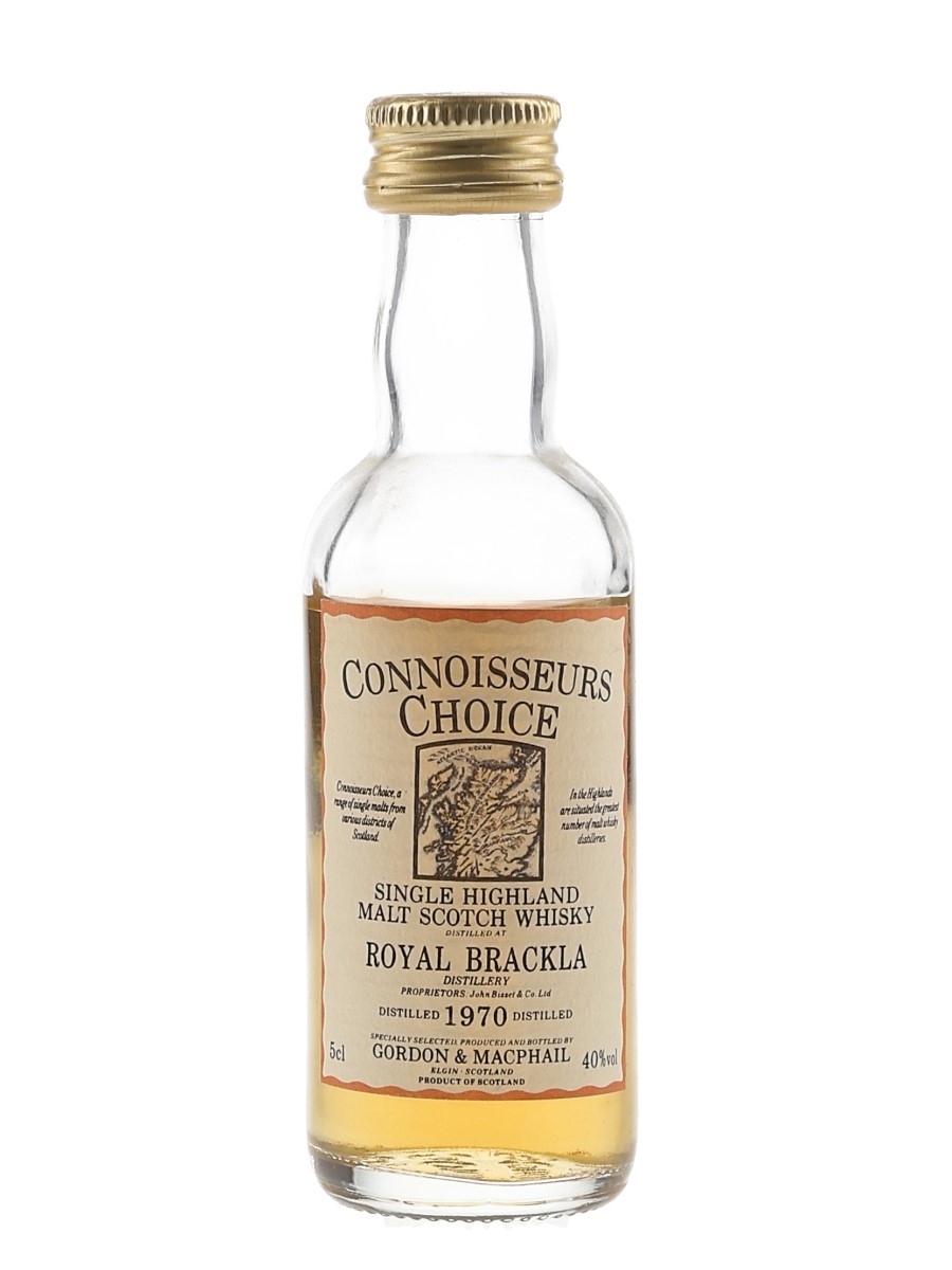 Royal Brackla 1970 Connoisseurs Choice Bottled 1980s-1990s - Gordon & MacPhail 5cl / 40%