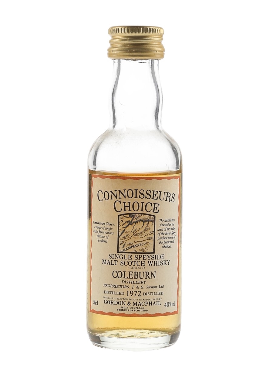 Coleburn 1972 Connoisseurs Choice Bottled 1990s - Gordon & MacPhail 5cl / 40%