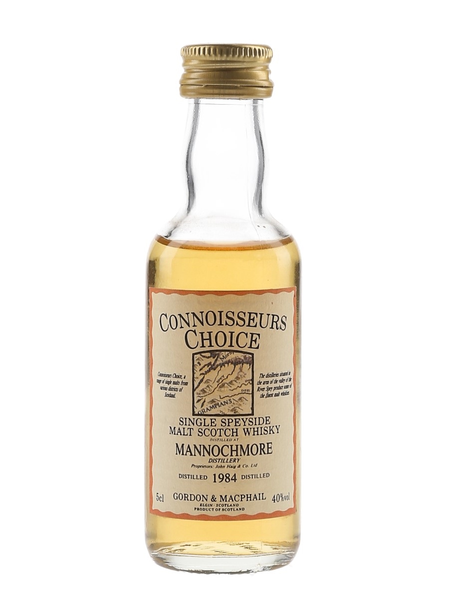 Mannochmore 1984 Connoisseurs Choice Bottled 1990s - Gordon & MacPhail 5cl / 40%