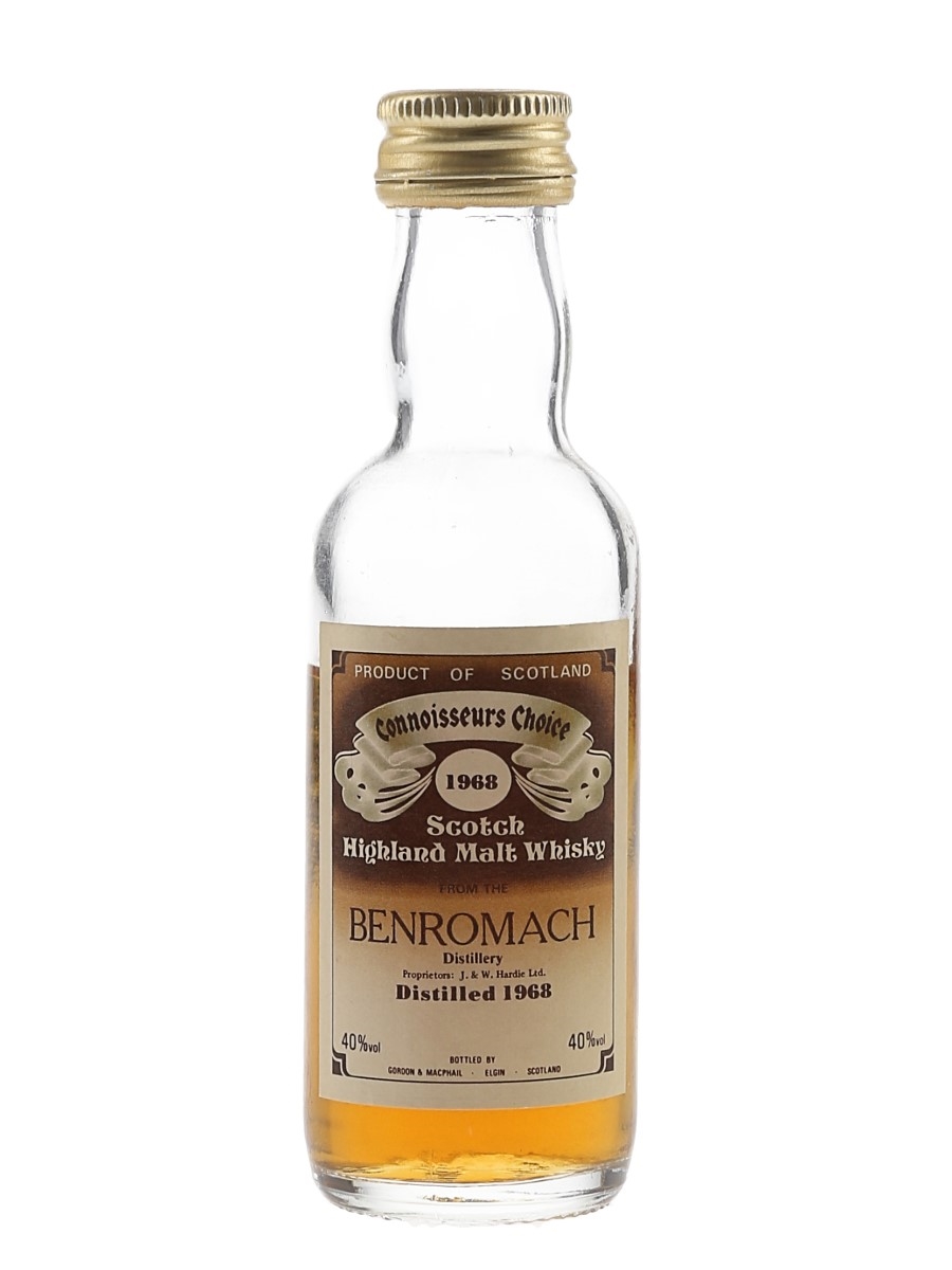 Benromach 1968 Connoisseurs Choice Bottled 1980s - Gordon & MacPhail 5cl / 40%