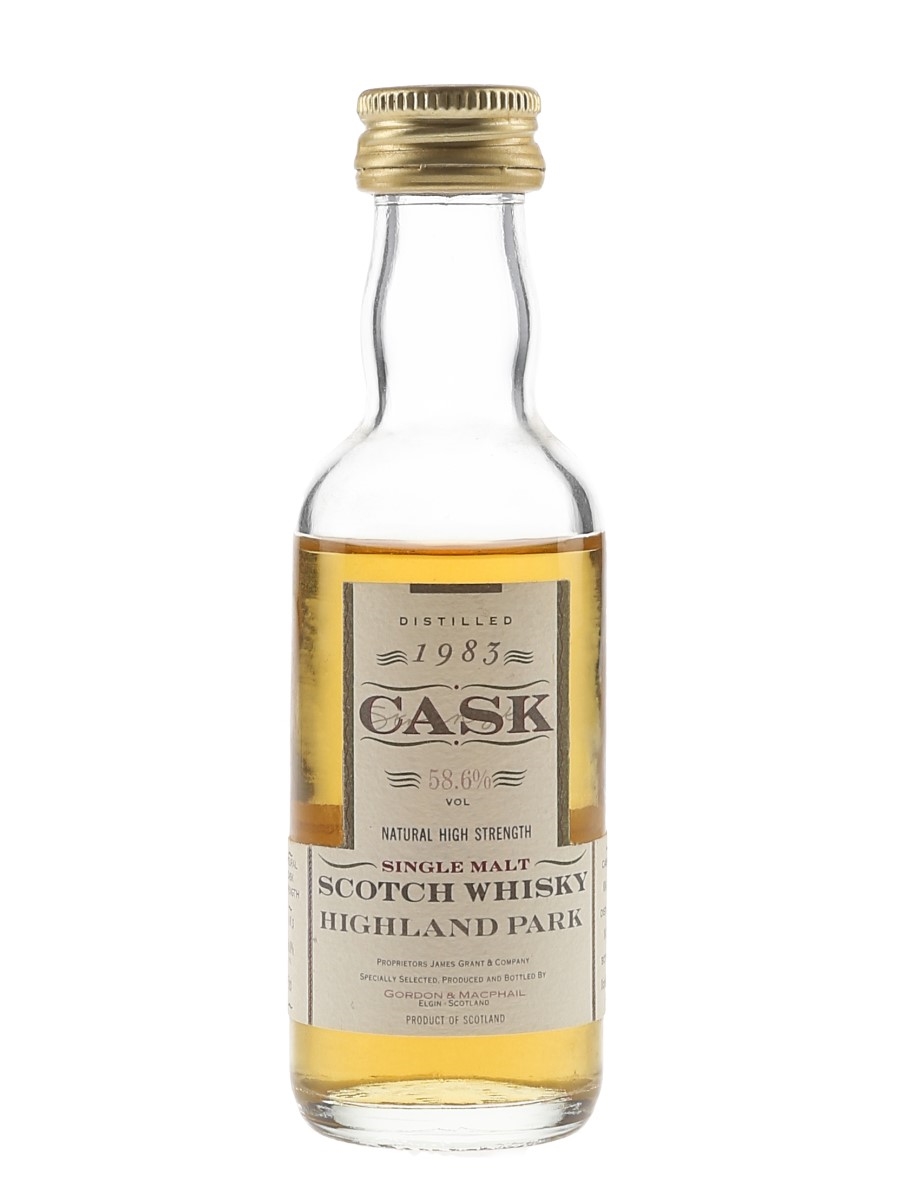 Highland Park 1983 Cask Strength Bottled 1993 - Gordon & MacPhail 5cl / 58.6%