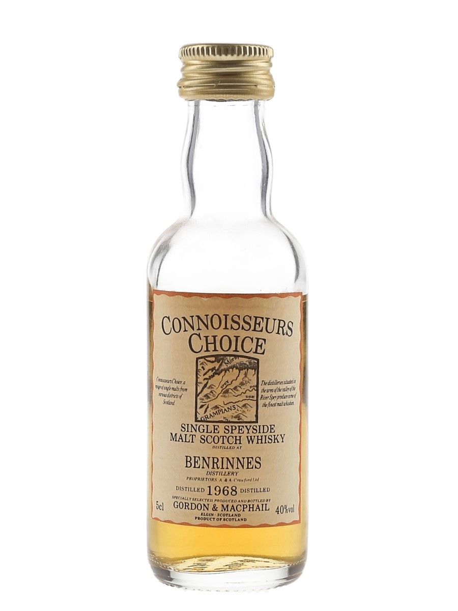 Benrinnes 1968 Connoisseurs Choice Bottled 1980s-1990s - Gordon & MacPhail 5cl / 40%