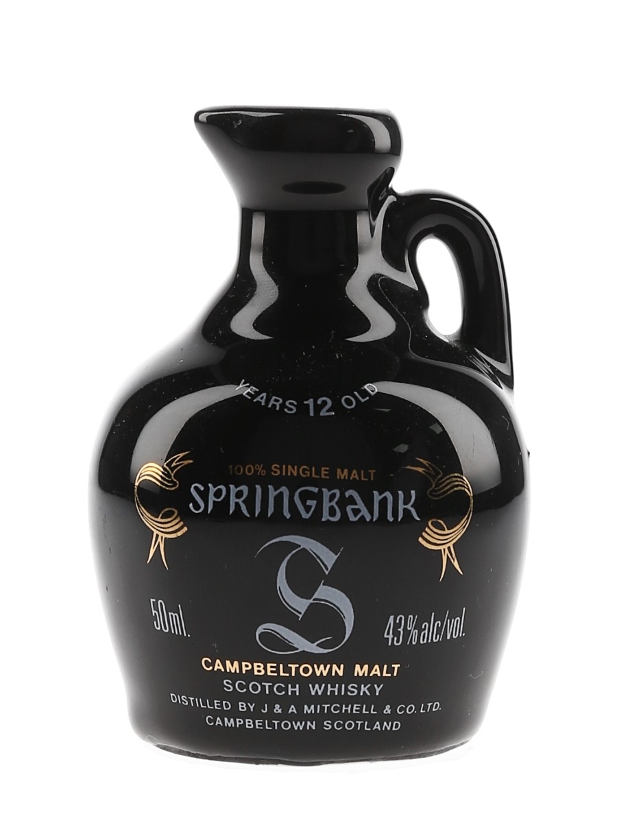 Springbank 12 Year Old Bottled 1980s - Ceramic Jug 5cl / 43%