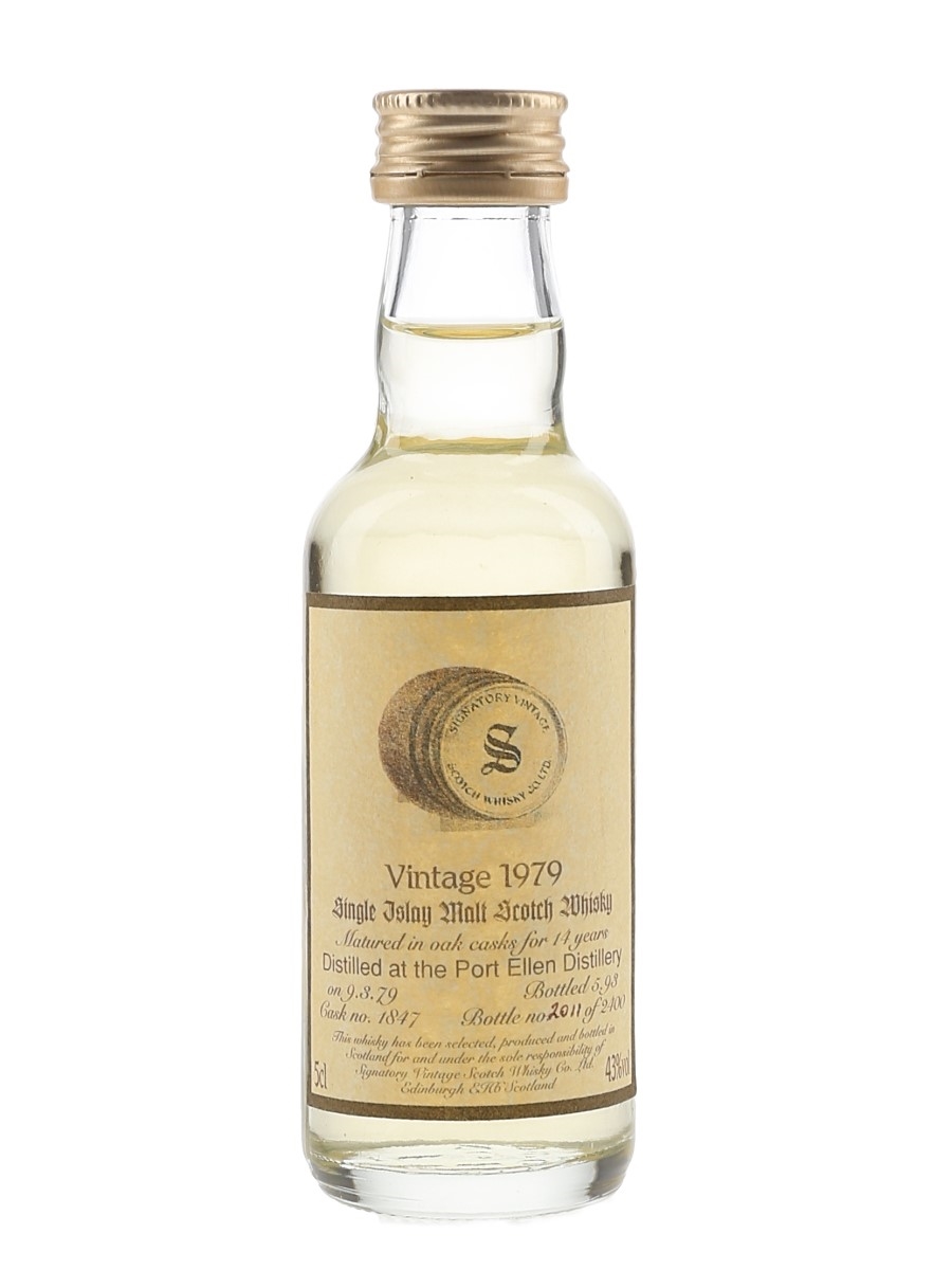 Port Ellen 1979 14 Year Old Bottled 1993 - Signatory Vintage 5cl / 43%