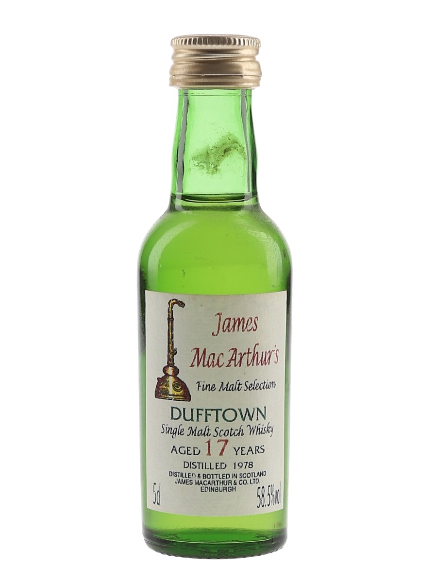 Dufftown 1978 17 Year Old James MacArthur's - Fine Malt Selection 5cl / 58.5%
