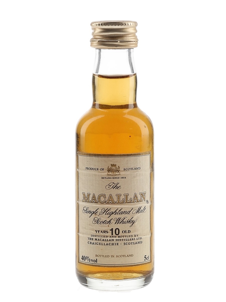 Macallan 10 Year Old Bottled 1980s-1990s 5cl / 40%
