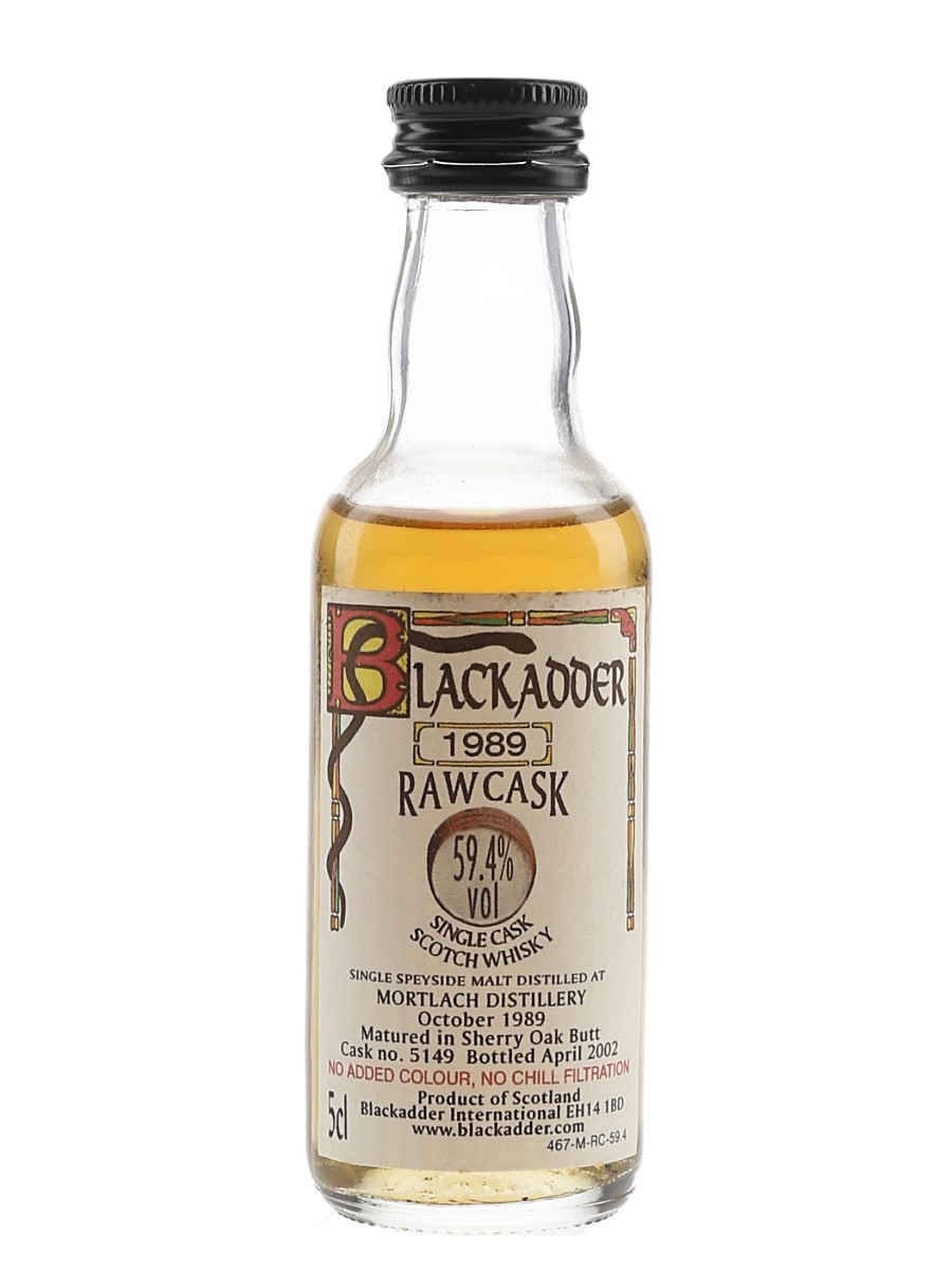 Mortlach 1989 Raw Cask 5149 Bottled 2002 - Blackadder International 5cl / 59.4%