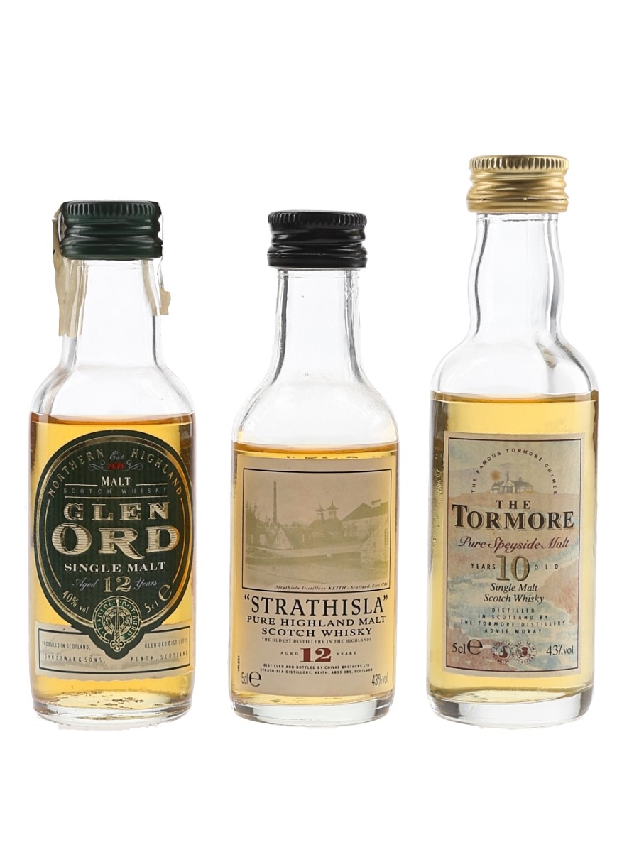 Glen Ord 12 Year Old, Tormore 10 Year Old & Strathisla 12 Year Old  3 x 5cl