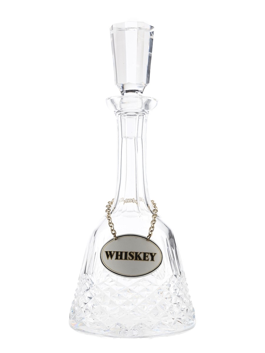 Waterford Lismore Decanter & Stopper With Whiskey Collar 32cm Tall