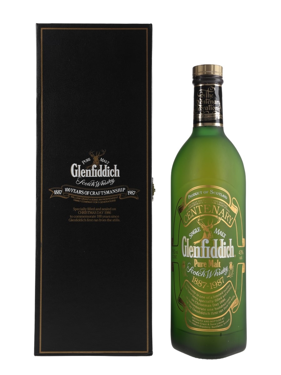 Glenfiddich Pure Malt Centenary Bottled 1986 75cl / 43%