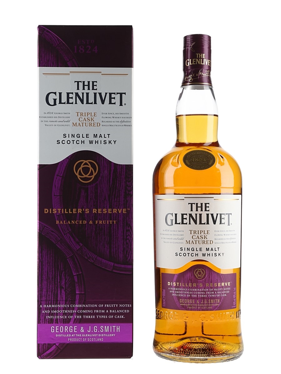 Glenlivet Distiller's Reserve Triple Cask Matured - Travel Exclusive 100cl / 40%
