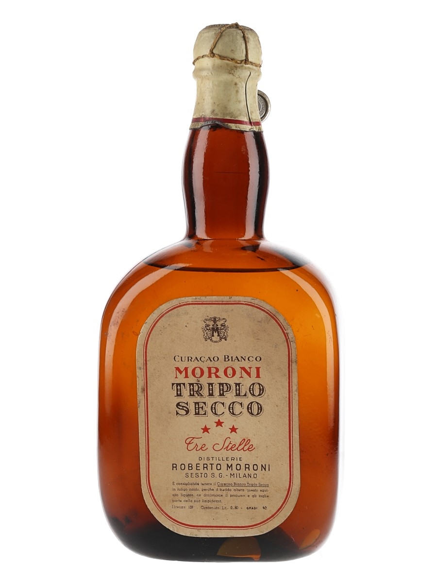 Moroni Triplo Secco 3 Star Bottled 1950s 80cl / 40%