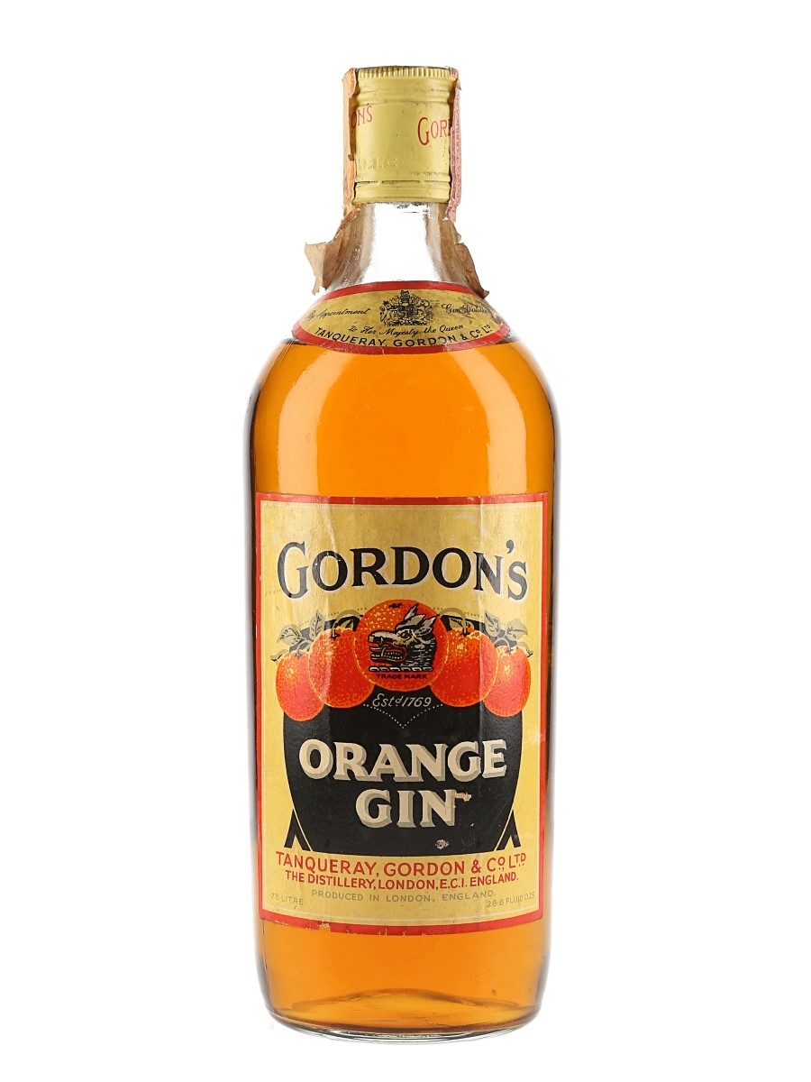 Gordon's Orange Gin Bottled 1960s-1970s 75cl