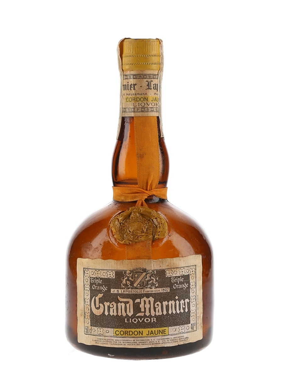 Grand Marnier Cordon Jaune Liqueur Bottled 1960s-1970s - Spain 50cl / 40%