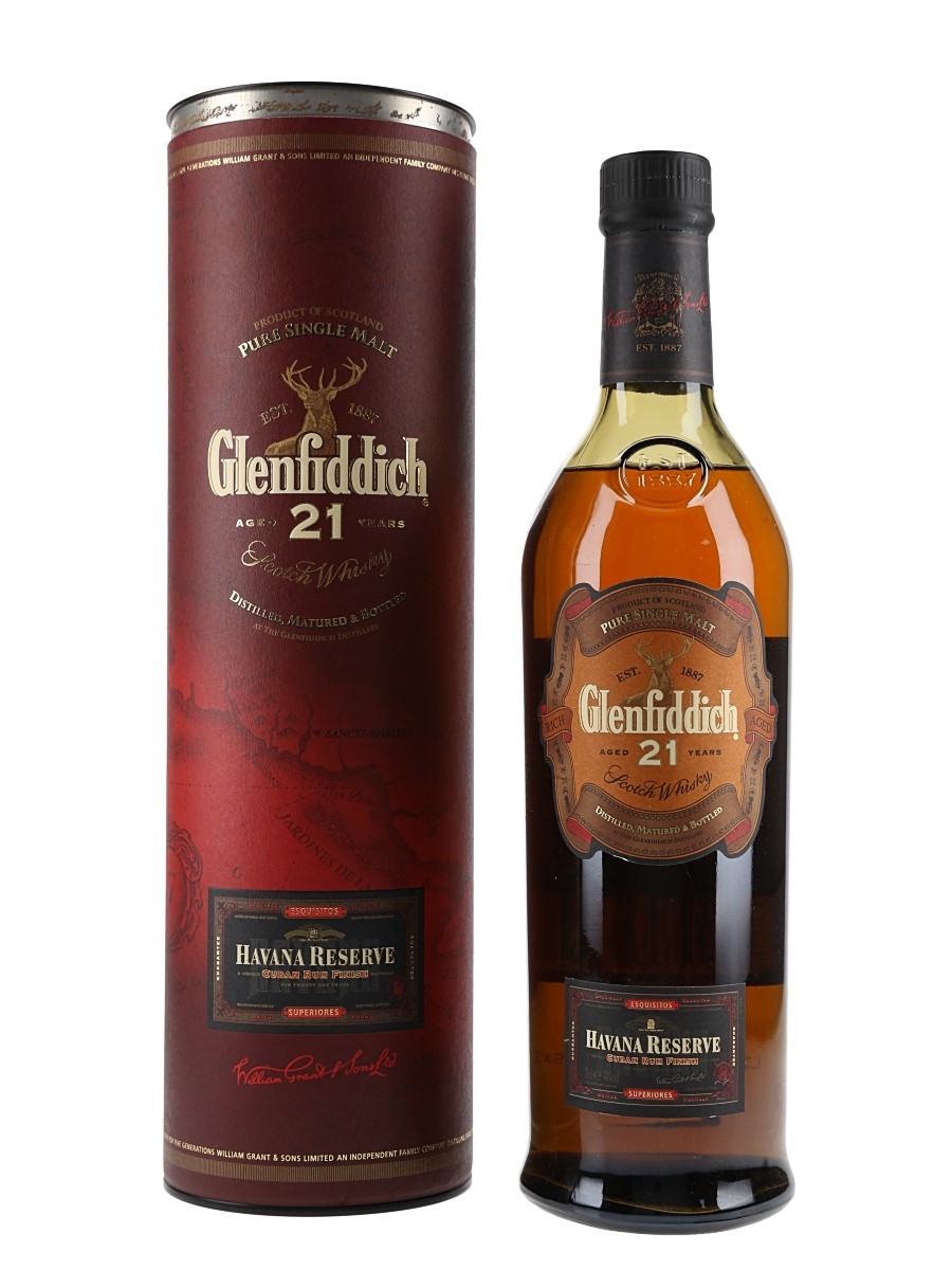 Glenfiddich 21 Year Old Havana Reserve Cuban Rum Finish 70cl / 40%