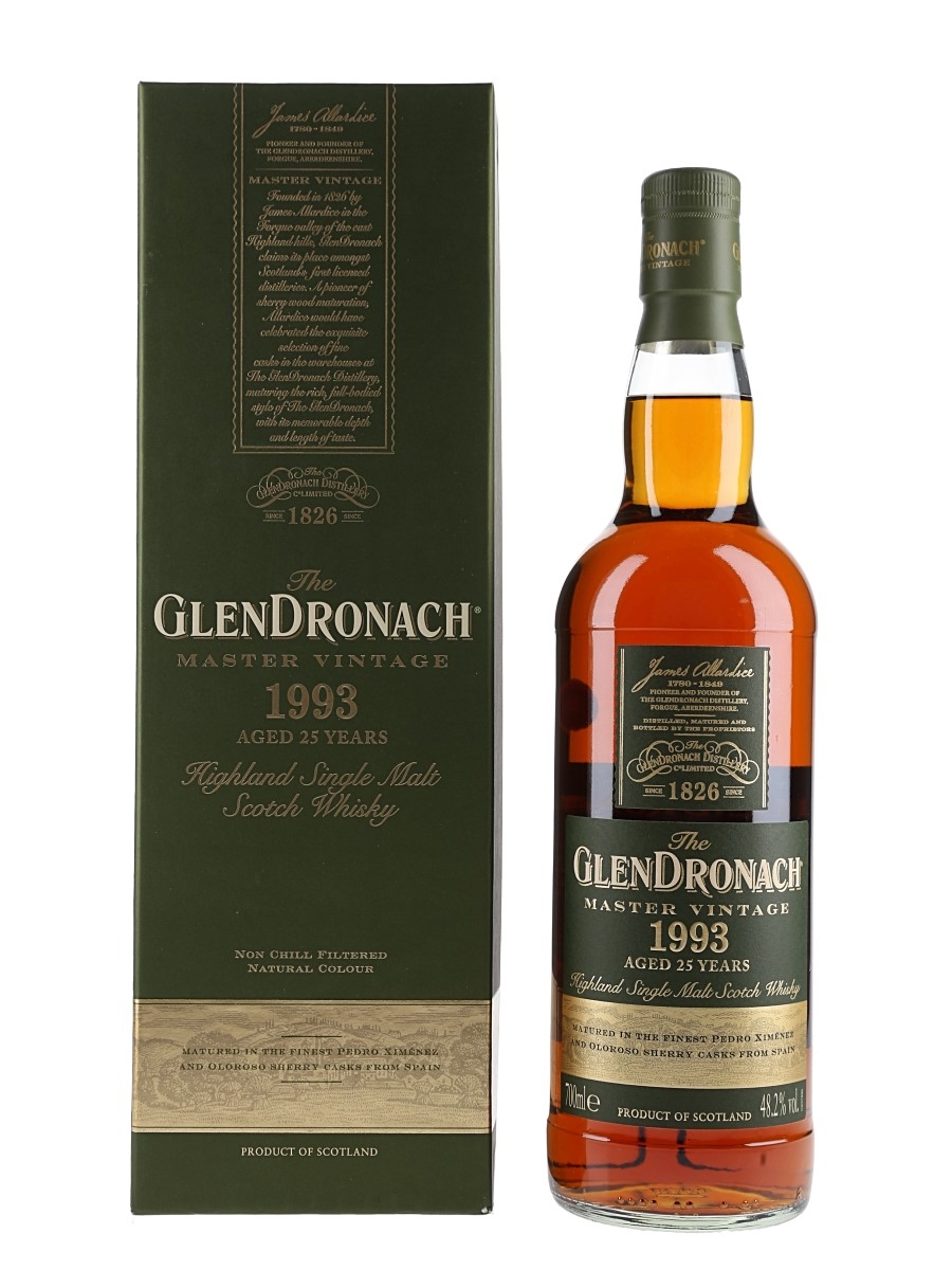 Glendronach 1993 25 Year Old Master Vintage Bottled 2019 70cl / 48.2%