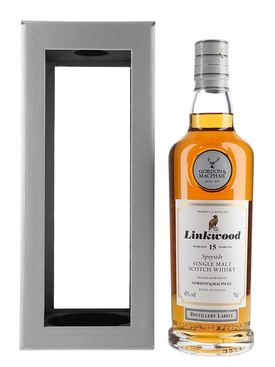 Linkwood 15 Year Old Distillery Labels Bottled 2019 - Gordon & MacPhail 70cl / 43%