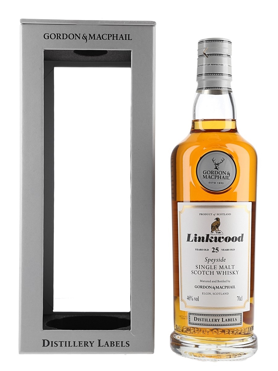 Linkwood 25 Year Old Distillery Labels Bottled 2022 - Gordon & MacPhail 70cl / 46%