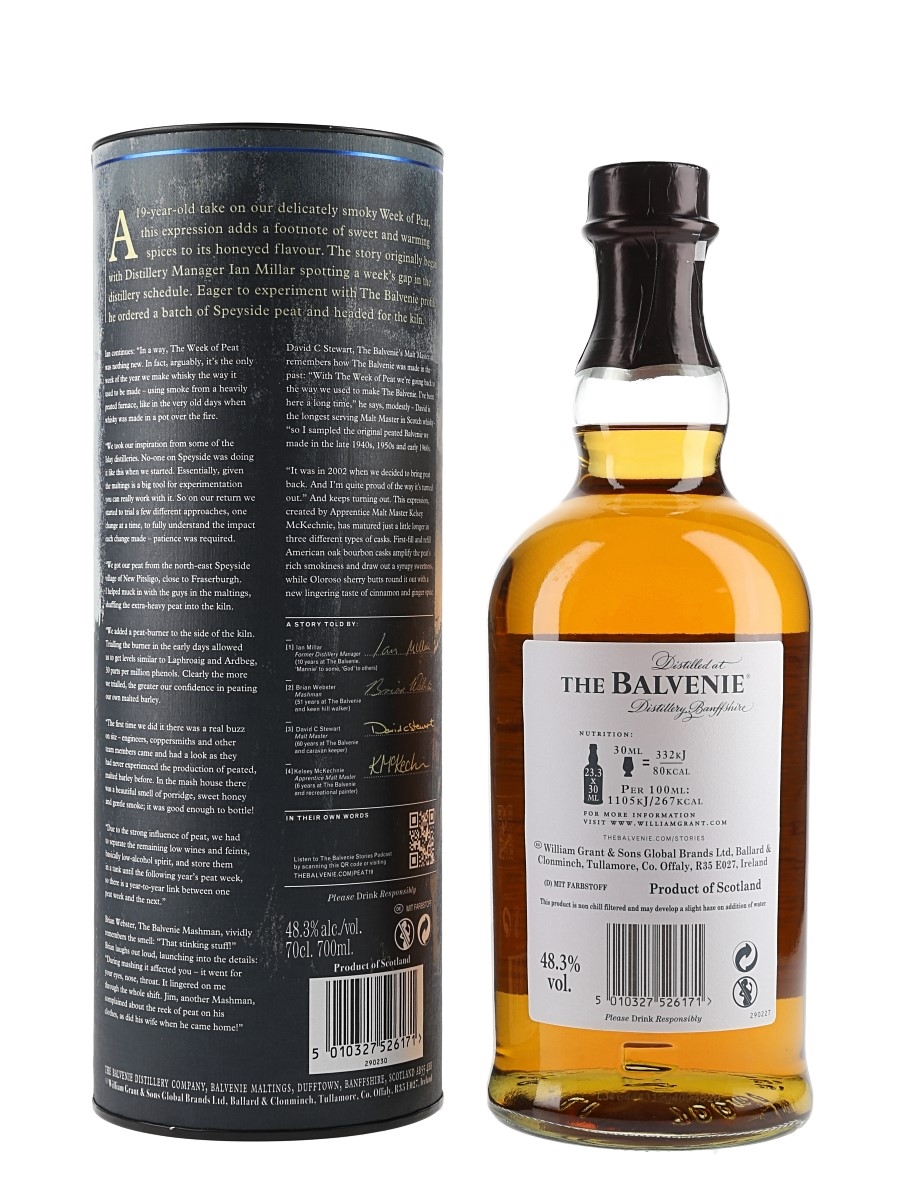 Balvenie 19 Year Old The Week Of Peat - Lot 143443 - Buy
