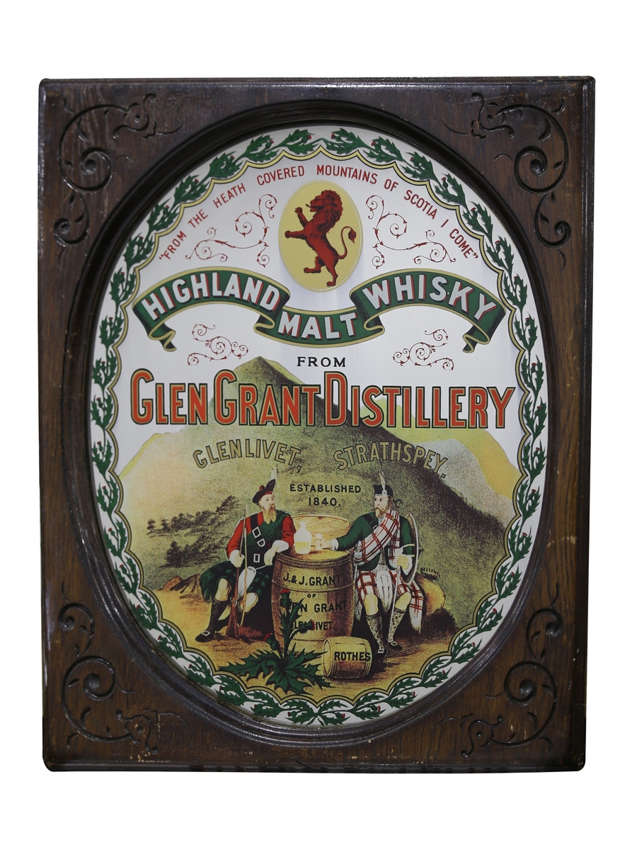 Glen Grant Highland Malt Whisky Mirror  44cm x 51cm