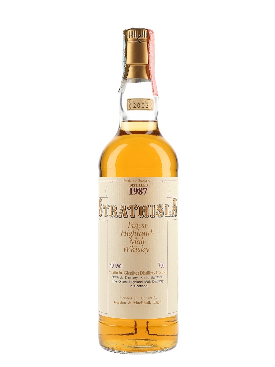 Strathisla 1987 Bottled 2003 - Gordon & MacPhail 70cl / 40%
