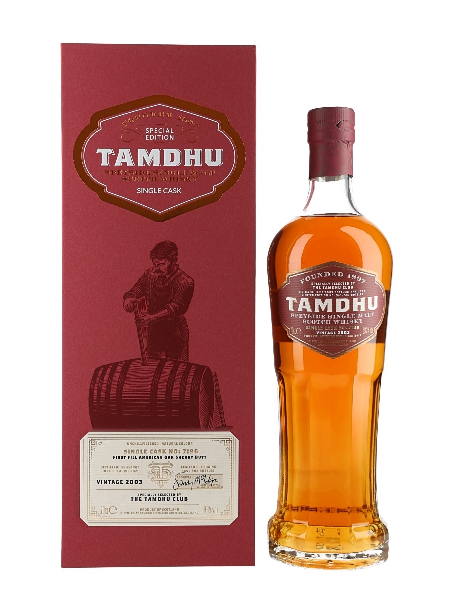 Tamdhu 2003 Sandy MacIntyre Single Cask 7196 Bottled 2021 - The Tamdhu Club 70cl / 59.3%