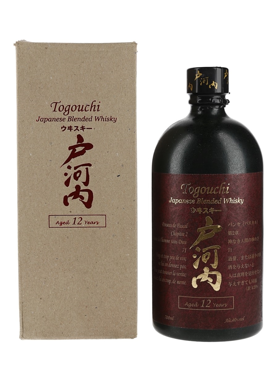 Togouchi 12 Year Old  70cl / 40%