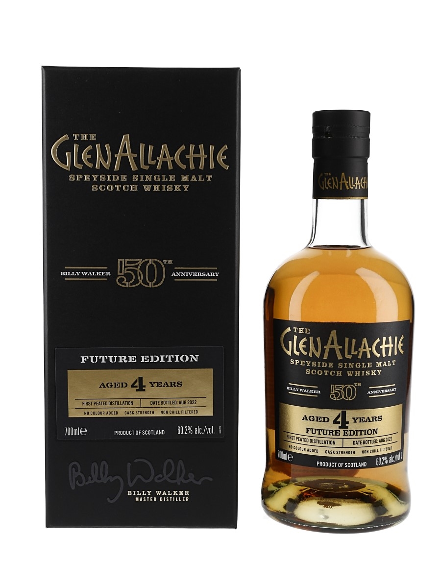 Glenallachie 4 Year Old Future Edition Billy Walker 50th Anniversary - First Peated Distillation 70cl / 60.2%