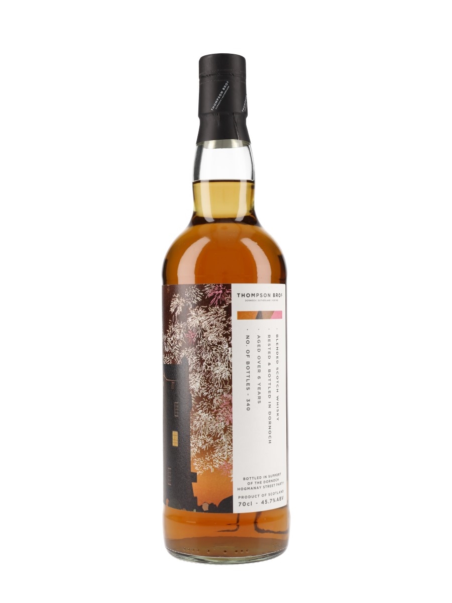 Thompson Bros 6 Year Old Blended Scotch Whisky Bottled in Support of the Dornoch Hogmanay Street Party 70cl / 45.7%
