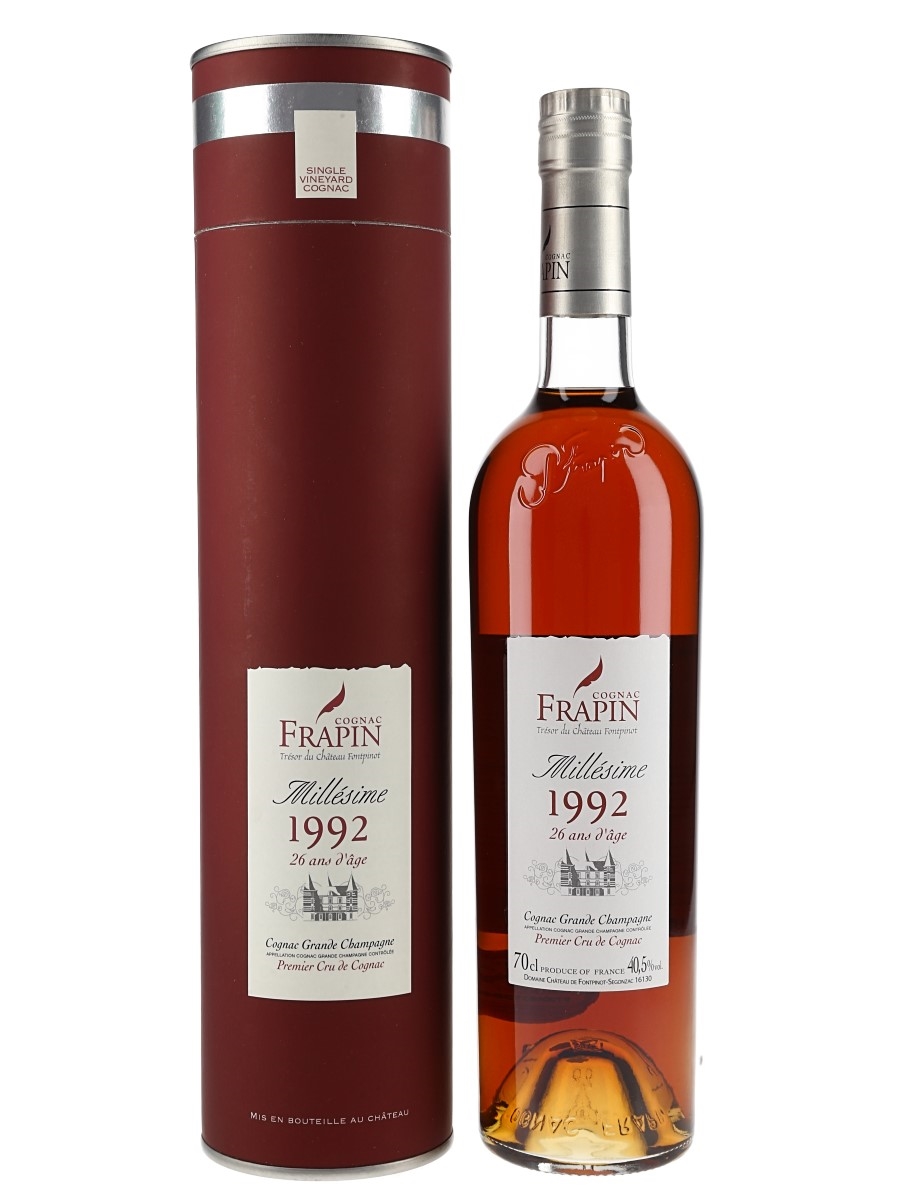 Frapin 1992 Millesime 26 Year Old Grande Champagne Cognac 70cl / 40.5%