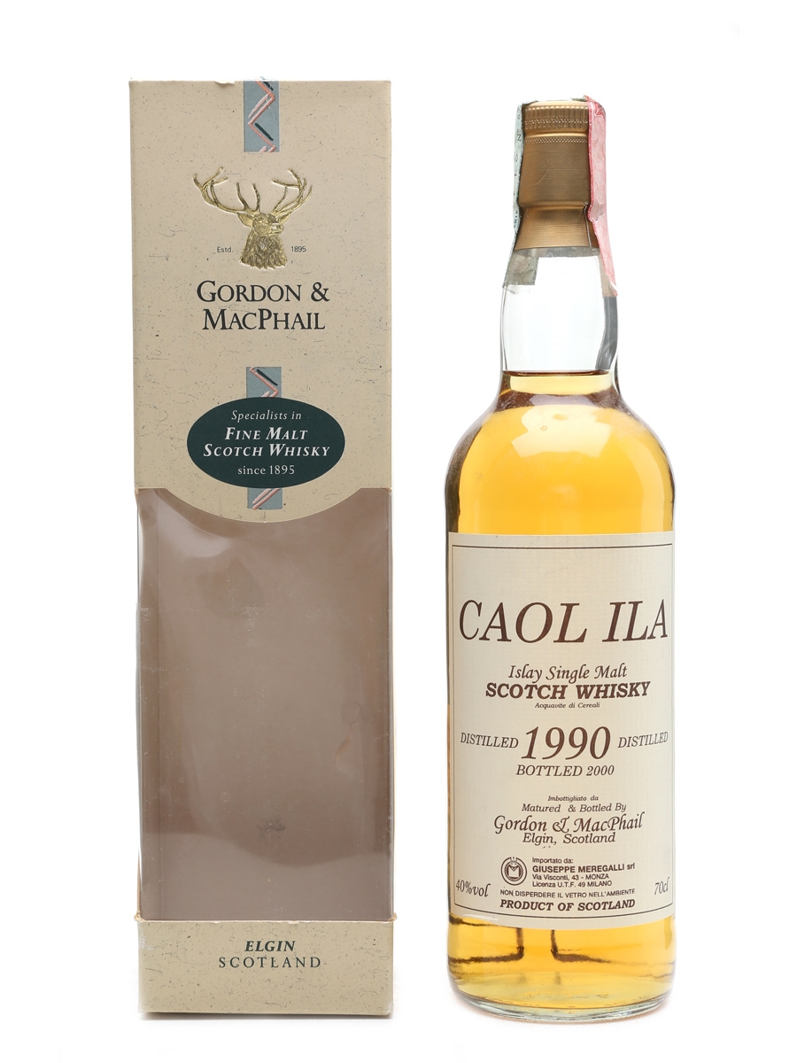 Caol Ila 1990 Gordon & MacPhail Bottled 2000 70cl / 40%