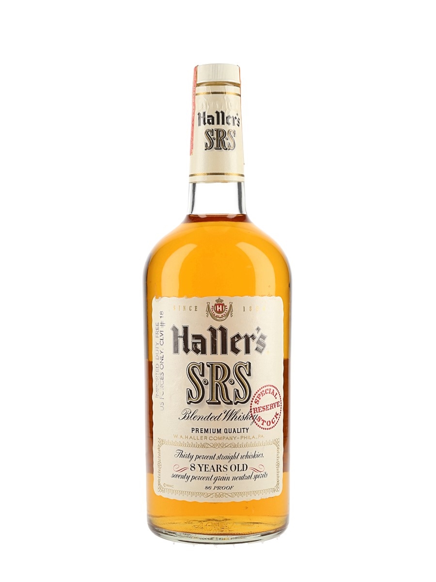Haller's SRS Bottled 1960s-1970s - Duty Free 118cl / 43%