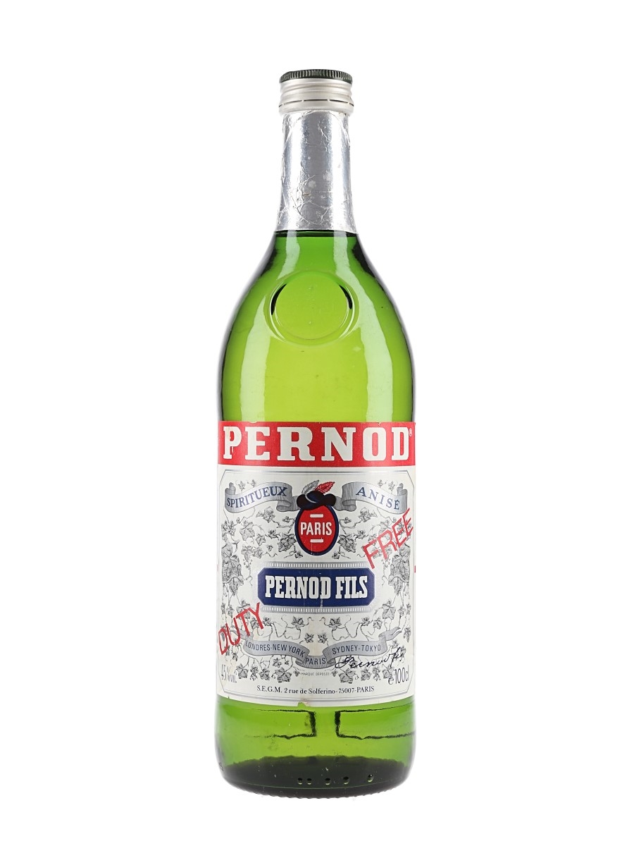 Pernod Fils Bottled 1980s - Duty Free 100cl / 45%