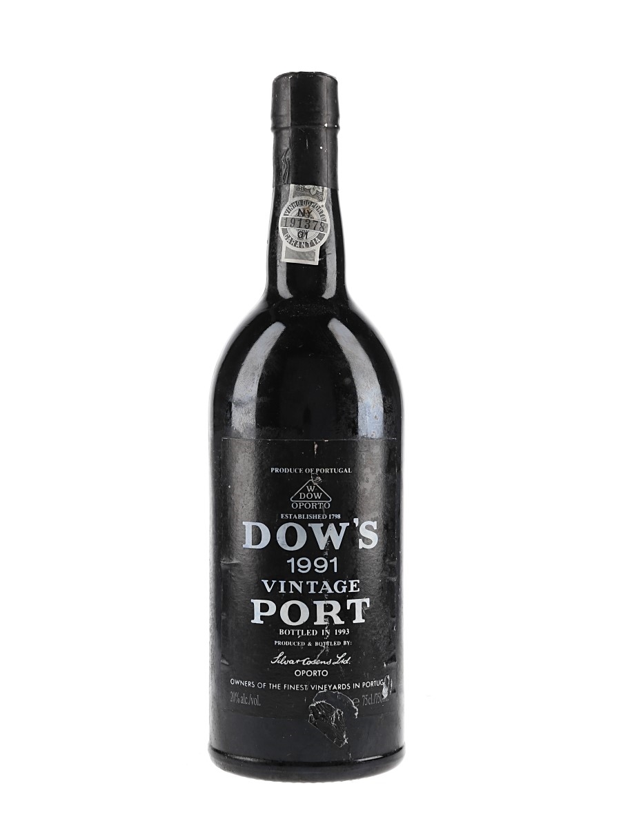 Dow's 1991 Vintage Port Bottled 1993 75cl / 20%