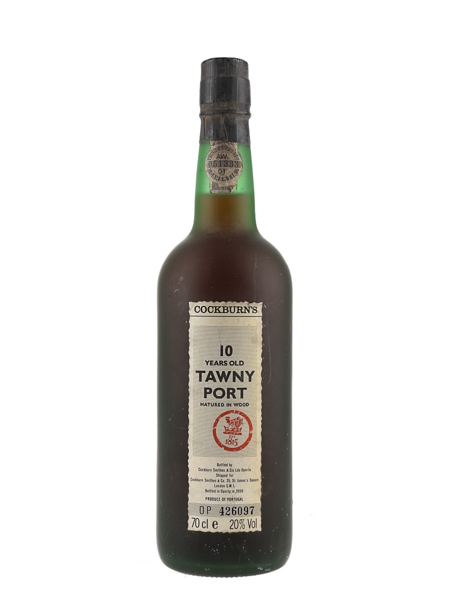 Cockburn's 10 Year Old Tawny Port Bottled 1990 70cl / 20%