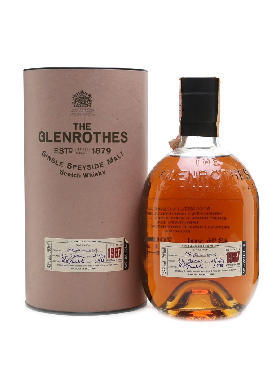 Glenrothes 1987 Bottled 1999 70cl / 43%