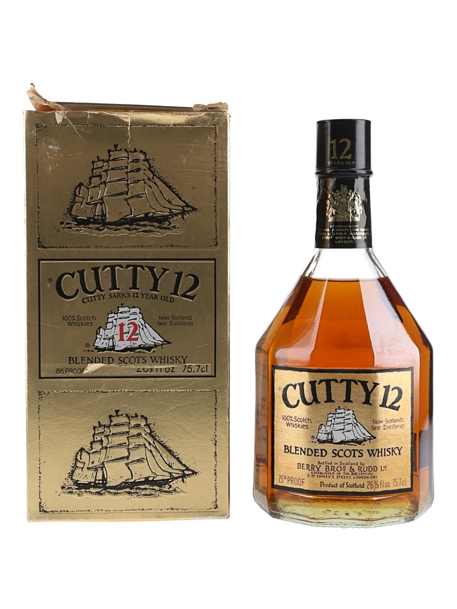 Cutty Sark 12 Year Old Bottled 1970s 75.7cl / 43%