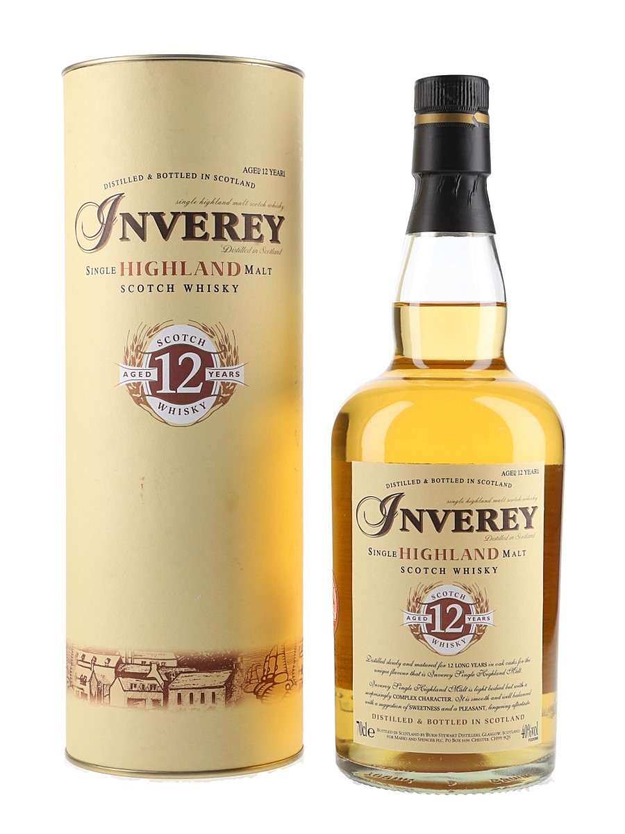 Inverey 12 Year Old Marks & Spencer 70cl / 40%