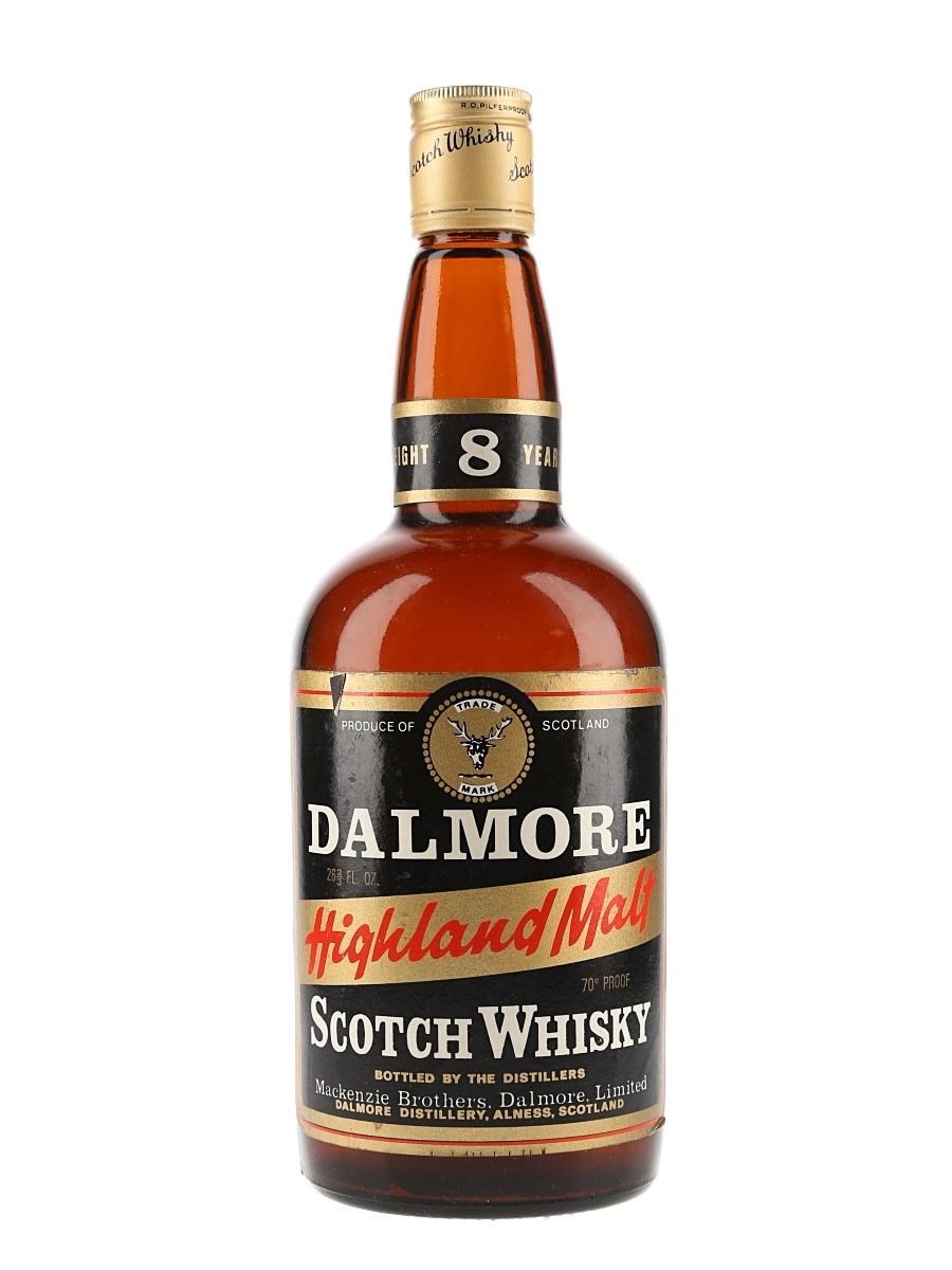 Dalmore 8 Year Old Bottled 1970s - Mackenzie Brothers 75.7cl / 40%