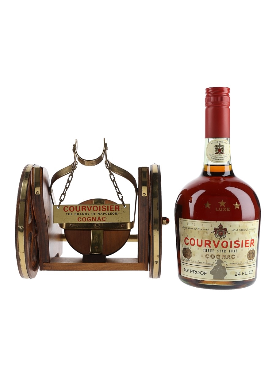 Courvoisier 3 Star Luxe Cannon Bottled 1970s 70cl / 40%