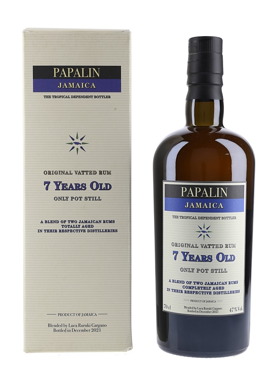 Papalin Jamaica 7 Year Old Vatted Rum Worthy Park & Hampden - Bottled 2021 Velier 70cl / 47%