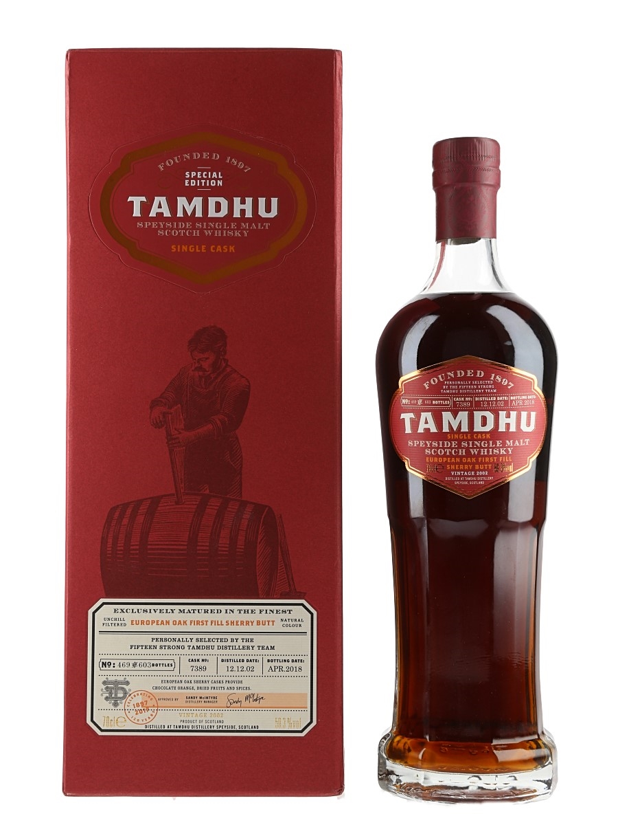 Tamdhu 2002 Single Cask #7389 Bottled 2018 - 120th Anniversary 70cl / 59.3%