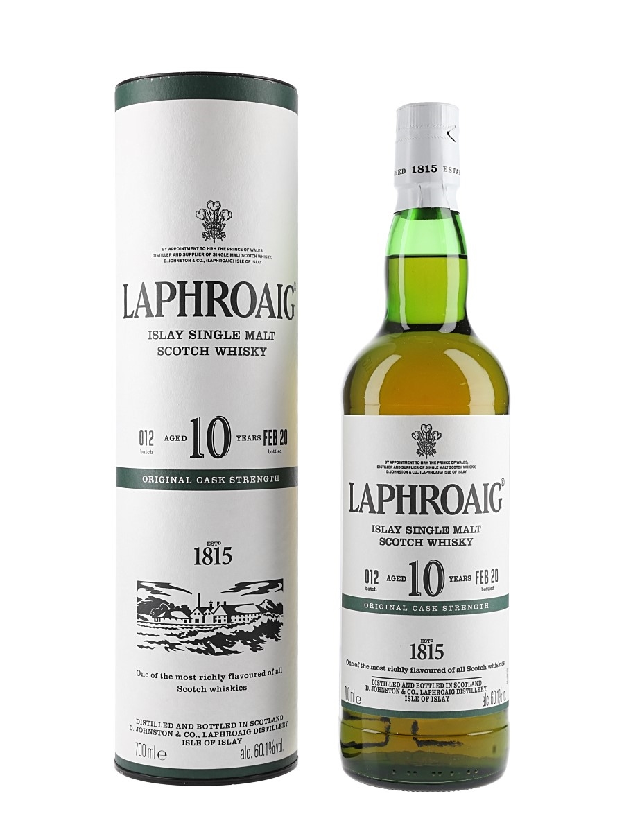 Laphroaig 10 Year Old Original Cask Strength Bottled 2020 - Batch 012 70cl / 60.1%