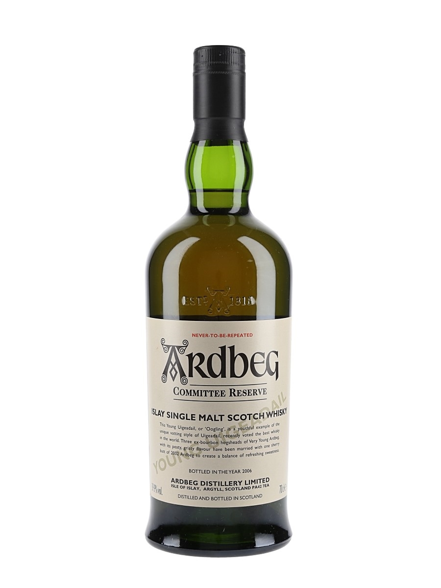 Ardbeg Young Uigeadail Bottled 2006 - Committee Reserve 70cl / 59.9%
