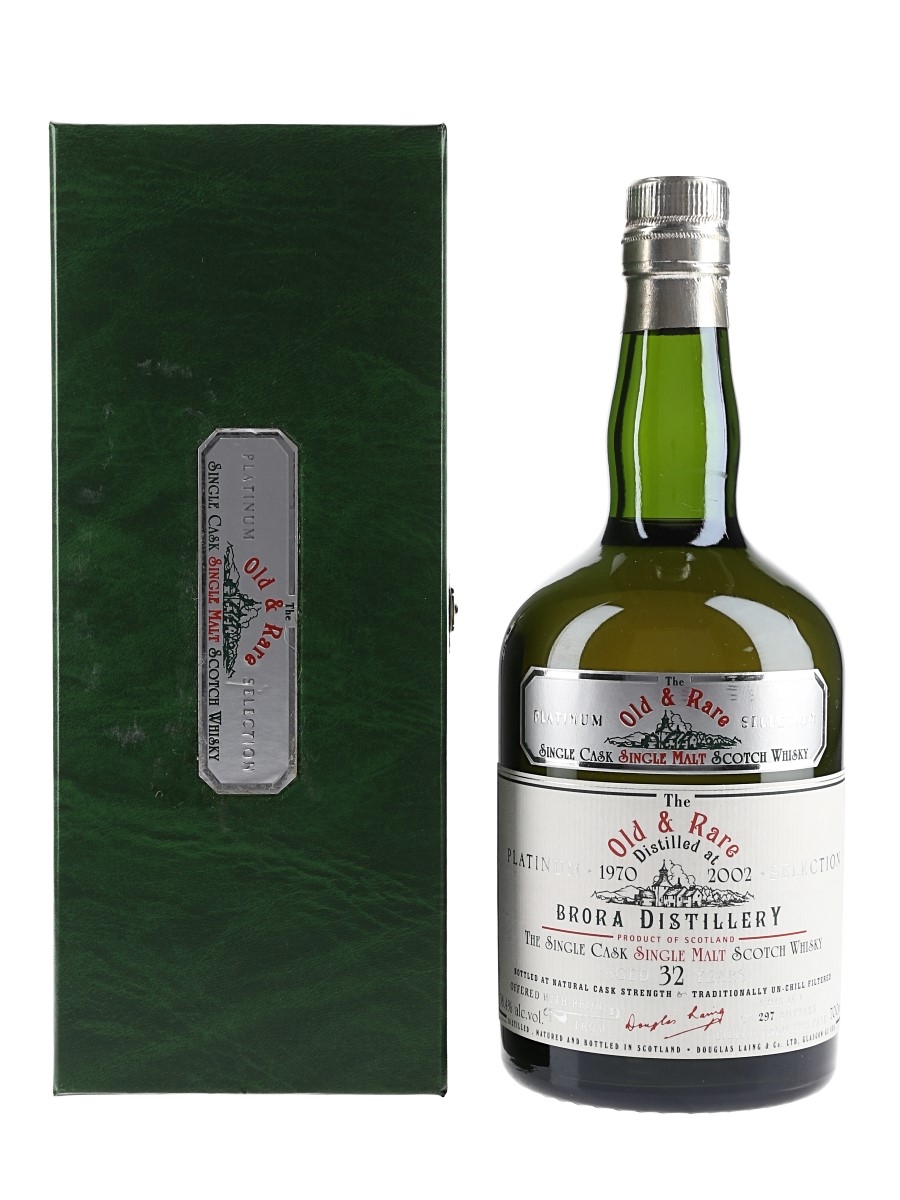 Brora 1970 32 Year Old Bottled 2002 - Old & Rare Platinum Selection 70cl / 58.4%
