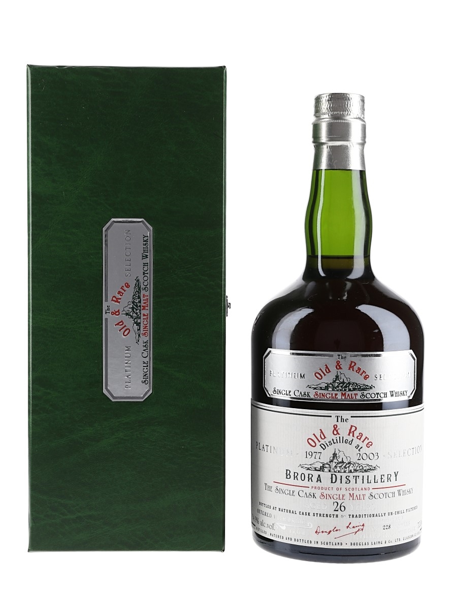 Brora 1977 26 Year Old Bottled 2003 - Old & Rare Platinum Selection 70cl / 54.9%