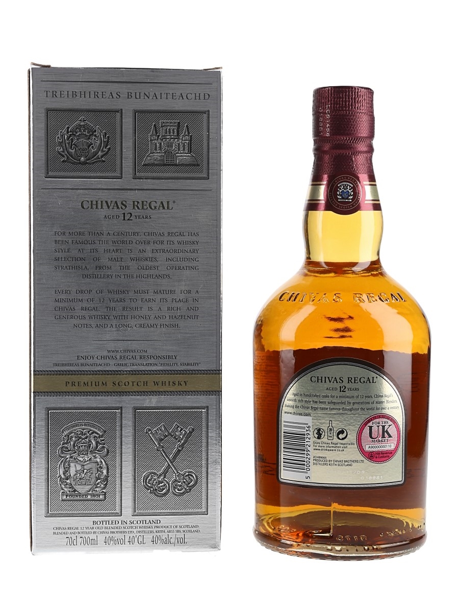 Chivas Regal Aged 12 Years Blended Scotch Whisky, 1.0 l