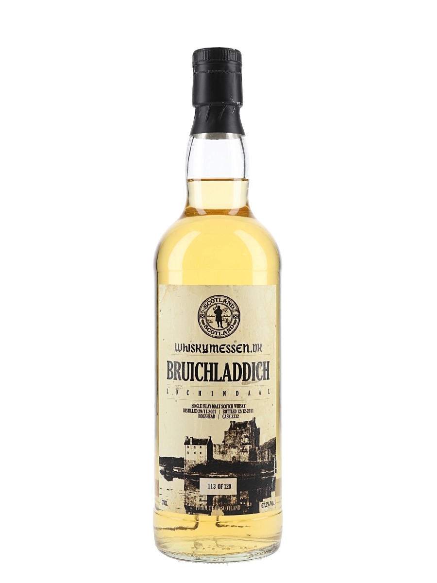 Bruichladdich Lochindaal 2007 Cask No.3332 Bottled 2011 - Whiskymessen.dk 70cl / 67.2%