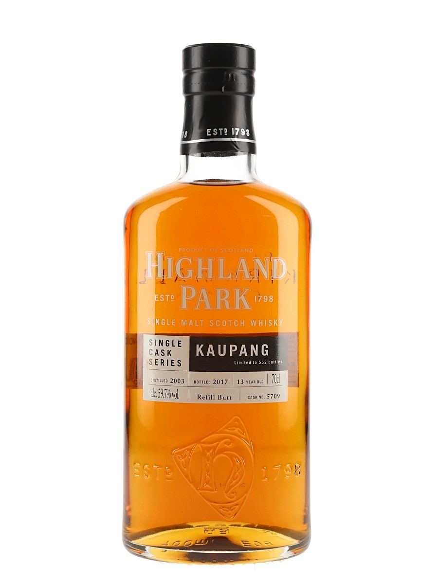 Highland Park 2003 13 Year Old Kaupang Single Cask No.5709 Bottled 2017 70cl / 59.7%