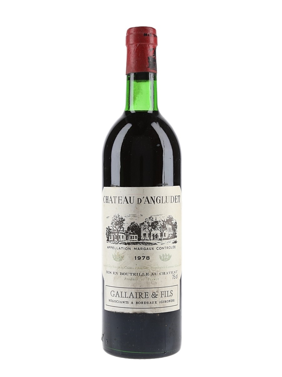 Chateau D'Angludet 1978 Margaux 75cl